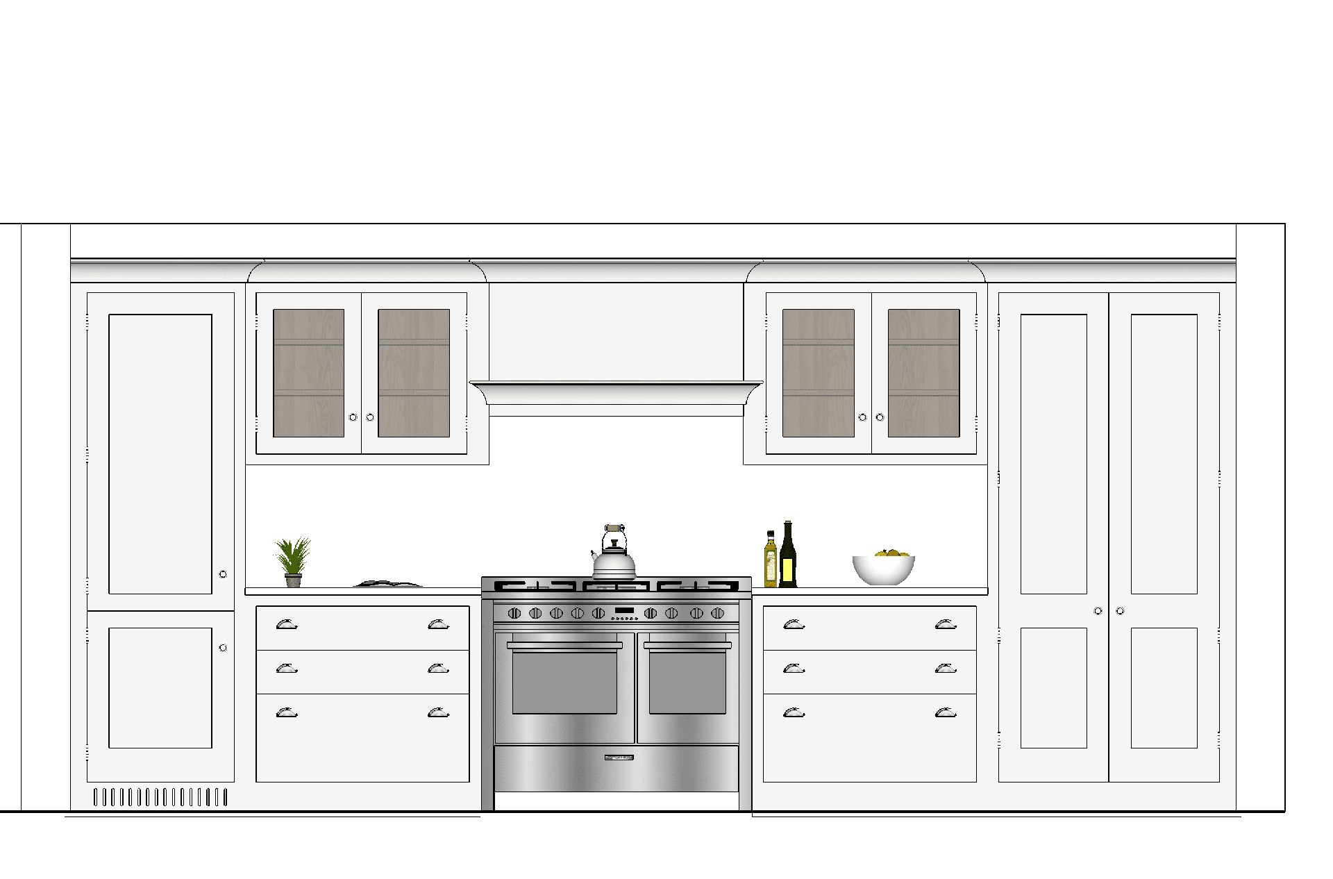 BEAUTIFUL SHAKER STYLE KITCHEN WITH AMPLE STORAGE
