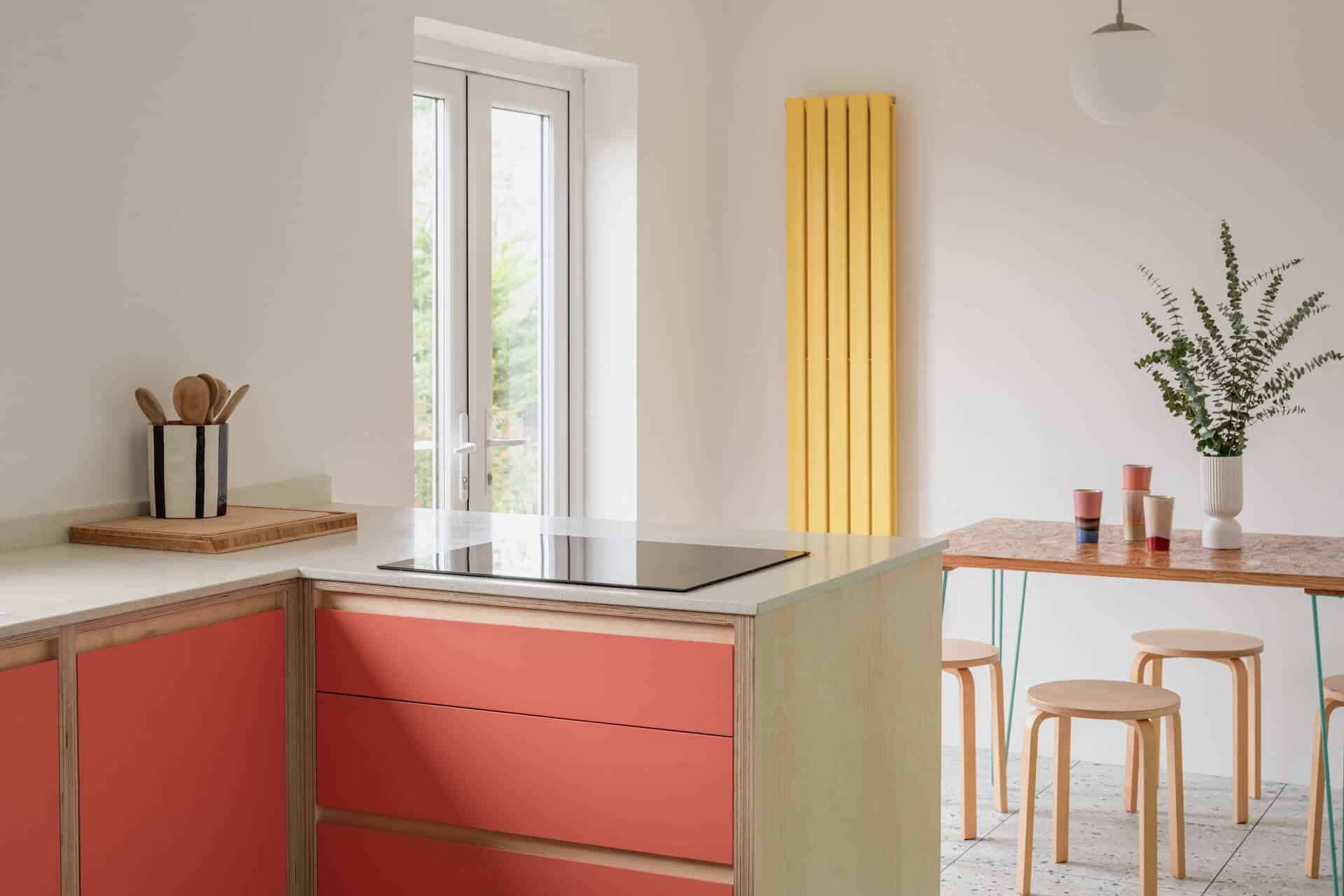 The Moseley Kitchen - Orange plywood kitchen