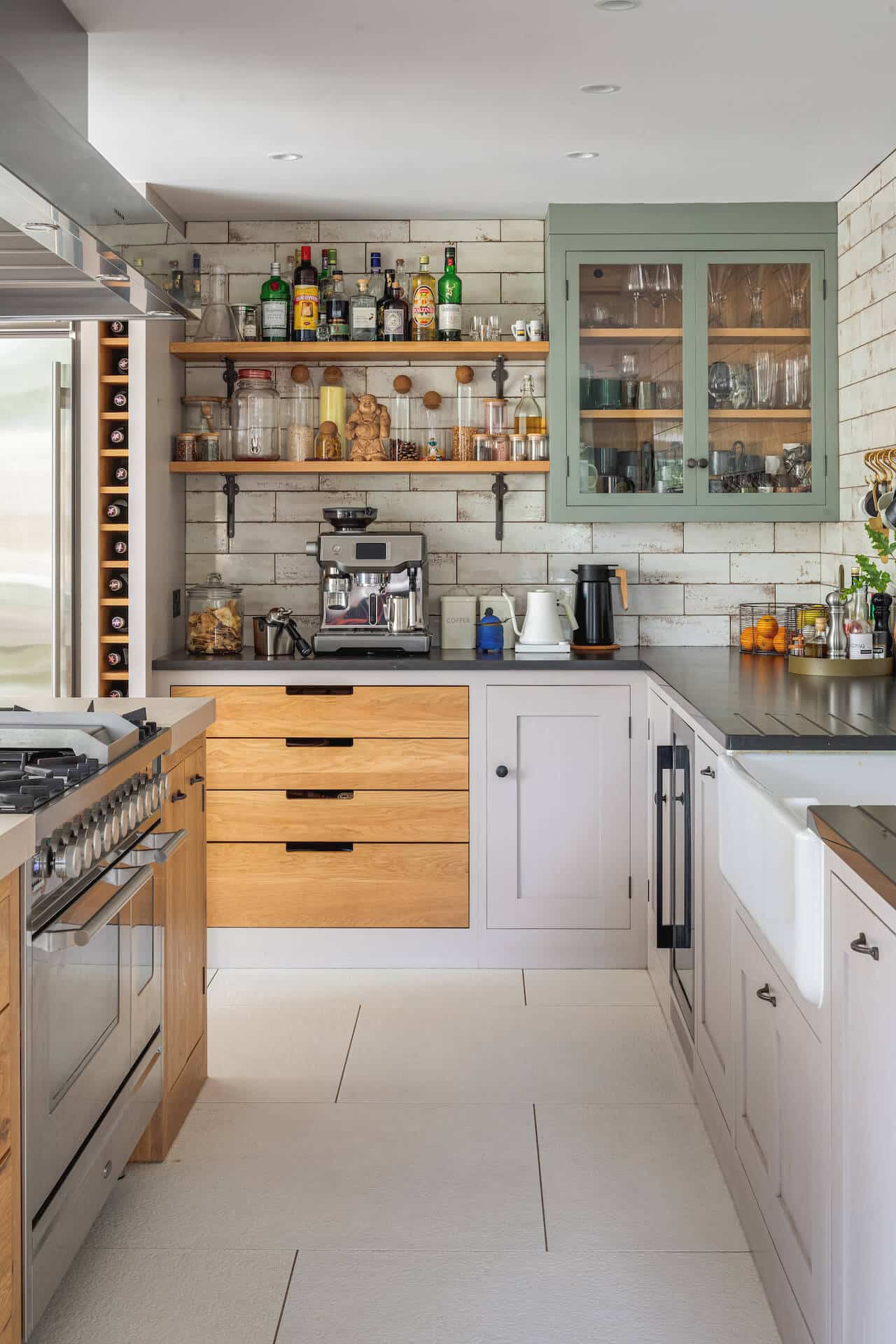Cottage Kitchen - grey shaker kitchen