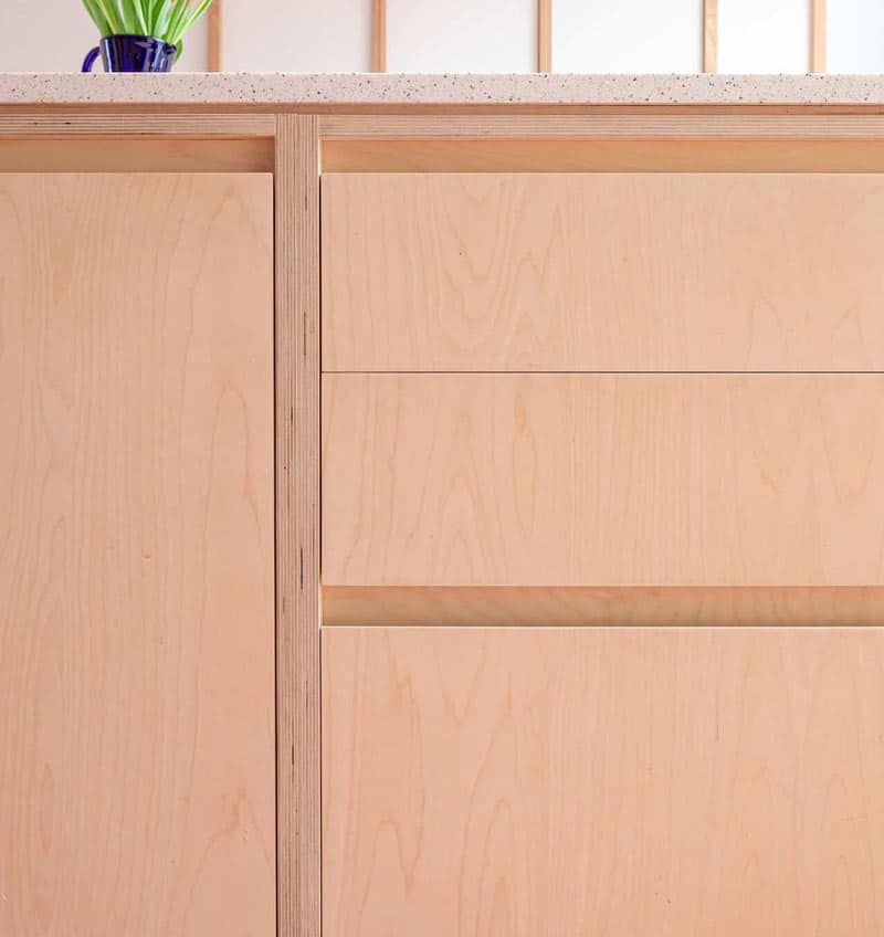 plywood doors and drawers
